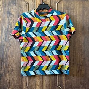 Colorful Geometric Pattern T-Shirt